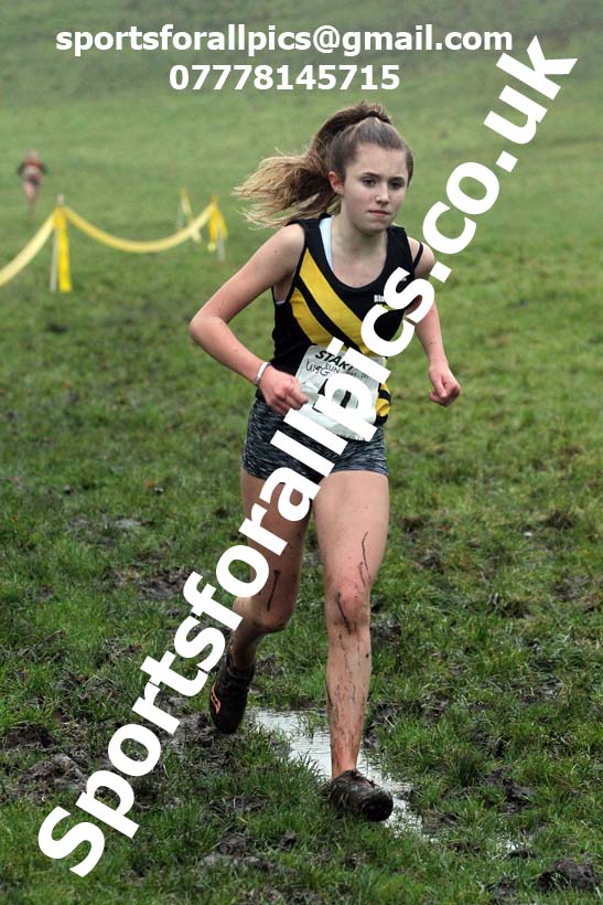 Girls under-15s, NECAA Junior Cross Country Relays, Thornley Farm, Peterlee, Saturday, December 12th. Photo: David T. Hewitson/Sports for All Pics
